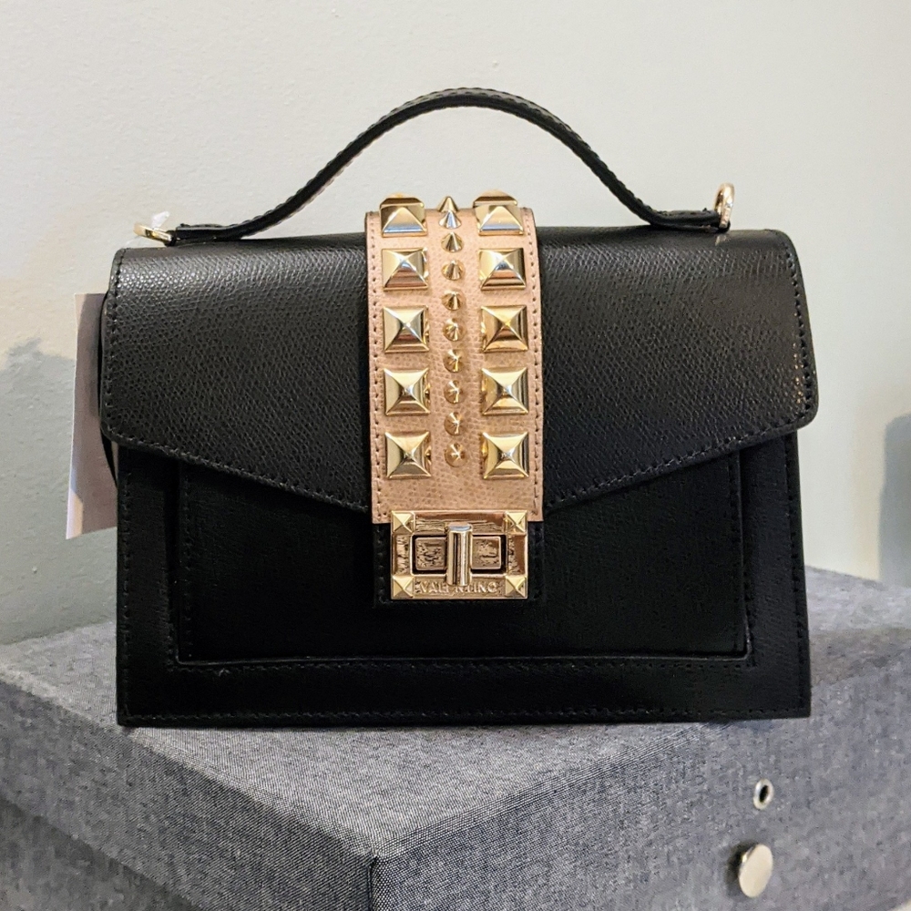 NWT Valentino Rockstud leather top handle handbag